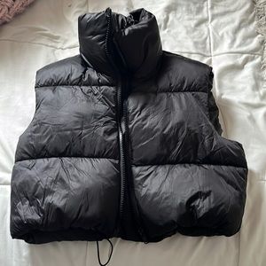 cropped puffer vest!